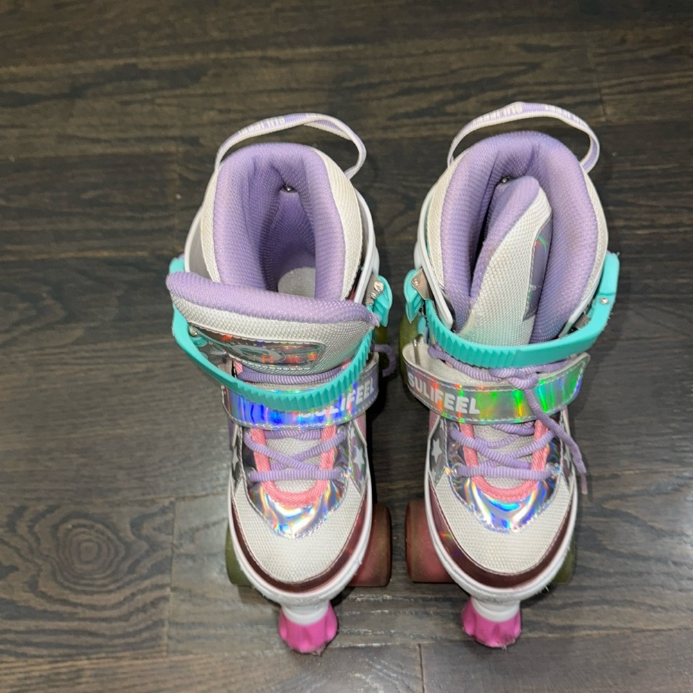 Sulifeel Rainbow Unicorn Adjustable Roller Skates